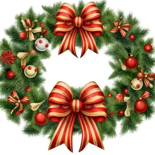 圣诞花环免抠