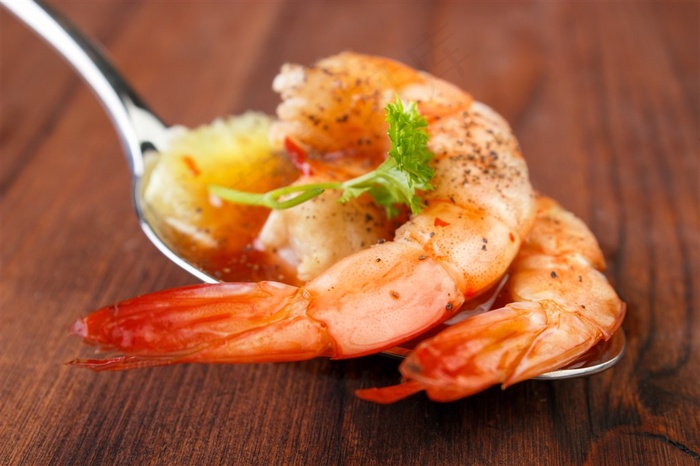 美味的大虾美食高清图