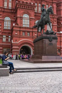 莫斯科国家历史博物馆前的朱可夫元帅雕塑