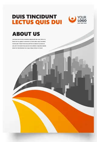 包装宣传册设计模板传单页抽象商务宣传册A4模板创意封面趋势宣传