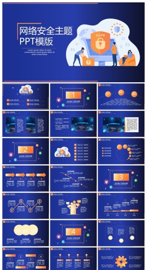 网络安全行业通用PPT模板
