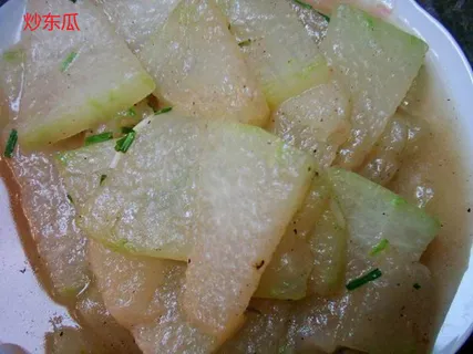 炒冬瓜美食元素菜品