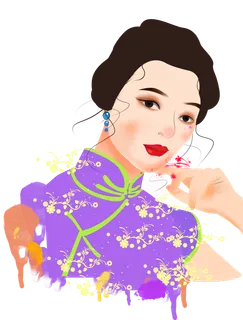 传统旗袍美女 (100)