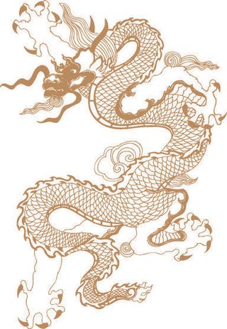 传统中国风古典宫廷龙凤吉祥喜庆图案图腾纹样矢量图设计素材