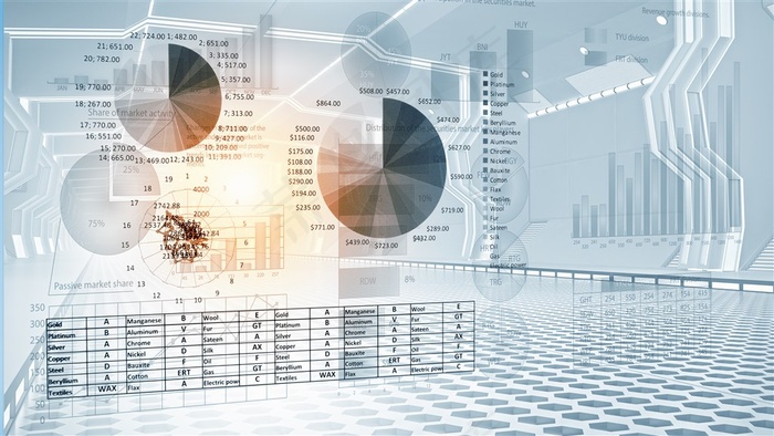 三维空间与立方体数据图表高清素材