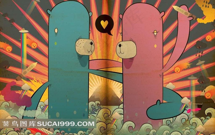 韩国创意插画素材