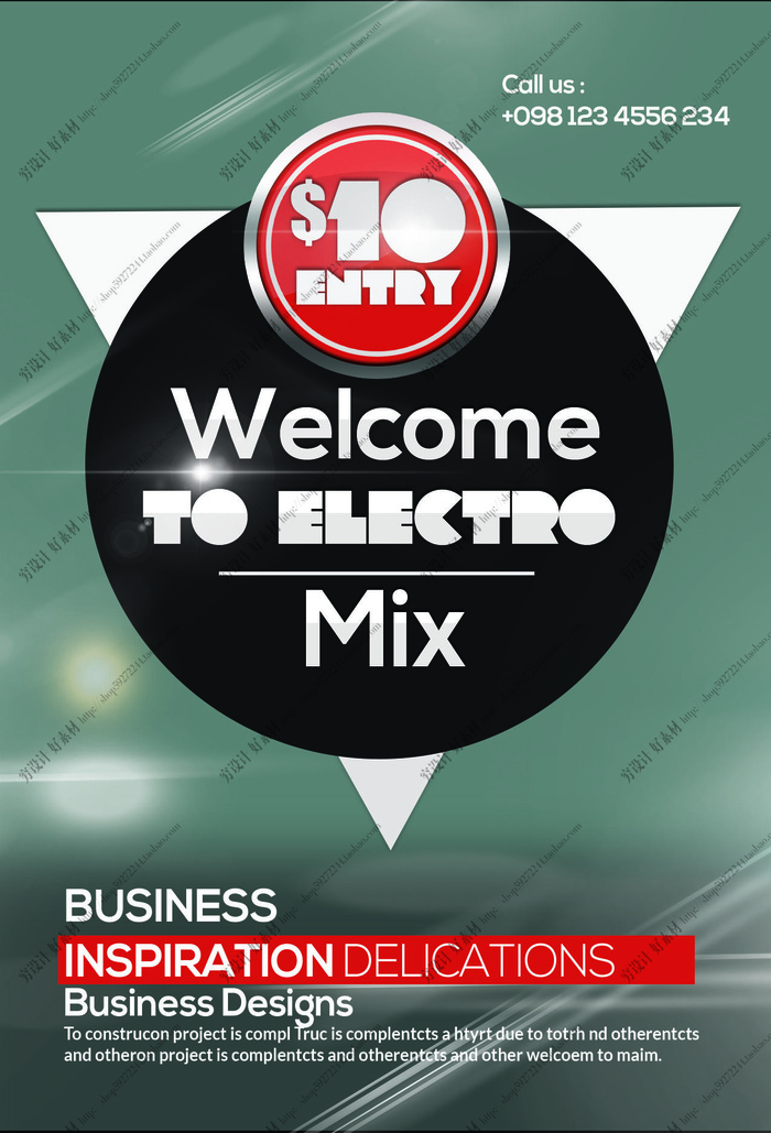 科技感多边形海报模板