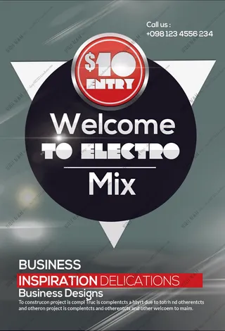 科技感多边形海报模板