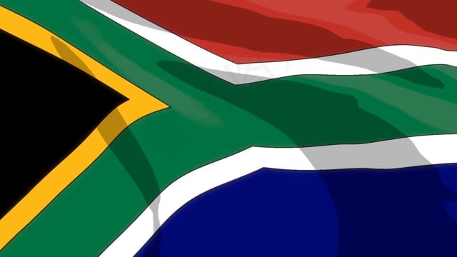 旗帜, 南非, 非洲, 流动, 国家的, 极, 国家