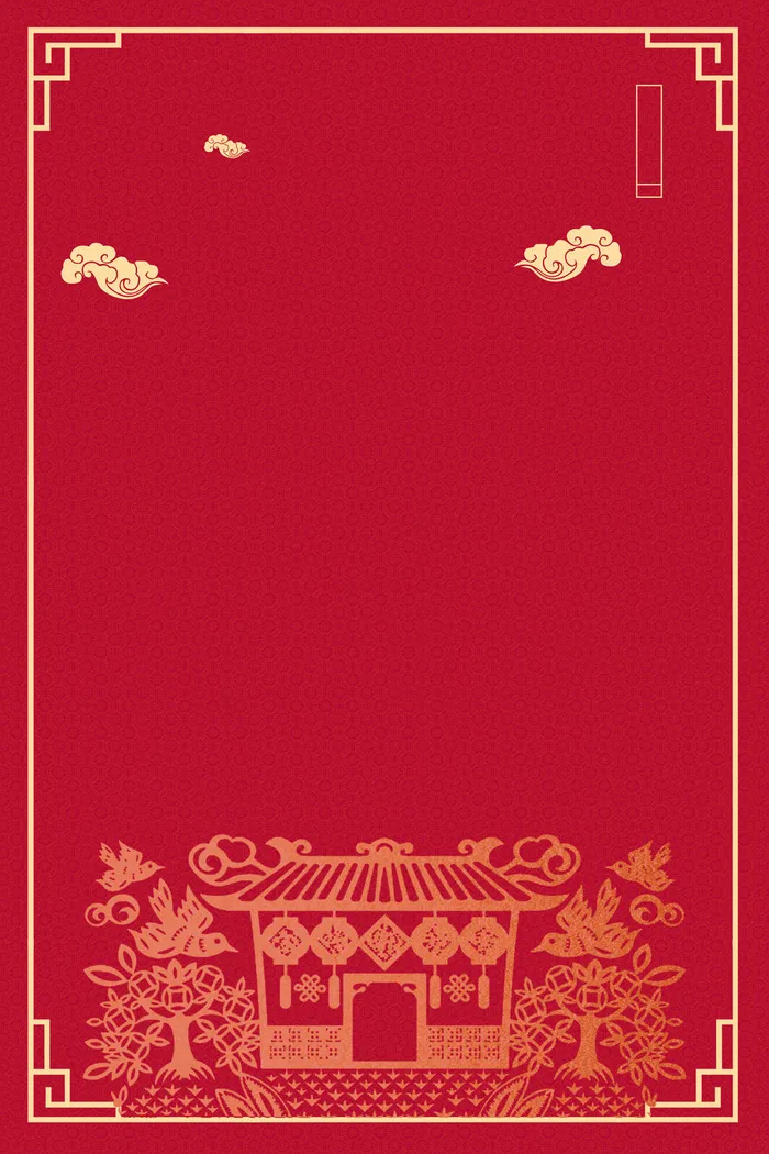 新年春节喜庆摄影楼背景图设计素材(3543x5315)psd模版下载
