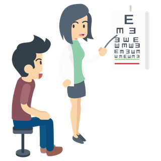 视力  近视 测视力 视力表 配镜 眼镜