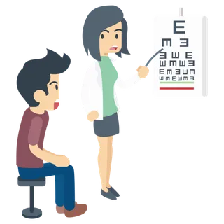 视力  近视 测视力 视力表 配镜 眼镜