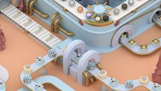 圣诞节3D立体工厂