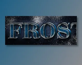 ps冰雪效果文字特效（可编辑）