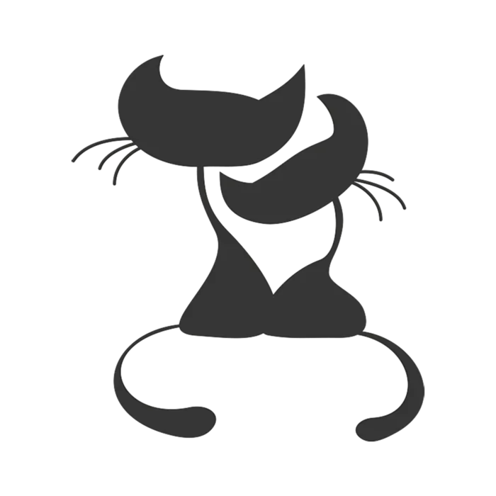 猫咪图标剪影
