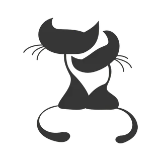猫咪图标剪影