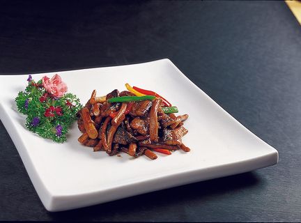 CXC00271茶树菇炒鳝段