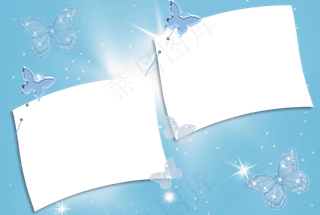 蝴蝶相框素材图片下载