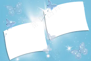 蝴蝶相框素材图片下载