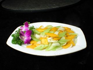   西芹百合炒南瓜