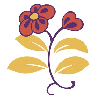 复古中国风国潮敦煌花纹花草插画手绘装饰小元素PSD素材