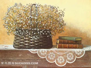 花篮中得满天星