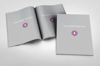 画册智能贴图书籍封面样机