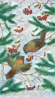 圣诞节油画背景