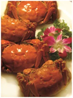 大闸蟹中式菜品美食素材图片