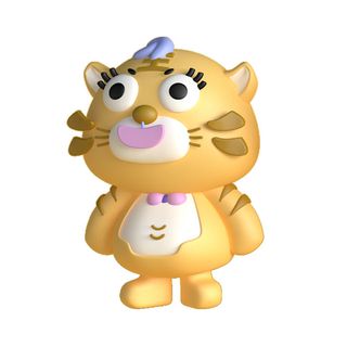 PNG免扣2022虎年新年春节元旦卡通老虎形象图片插画PSD设计素材