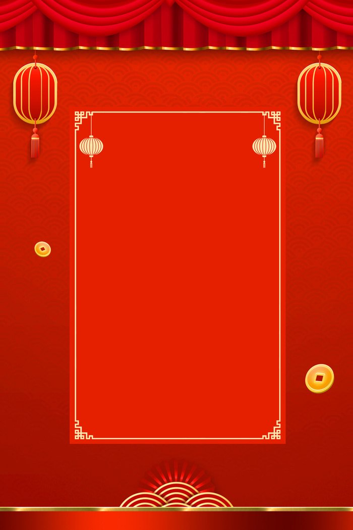 新年春节喜庆摄影楼背景图设计素材