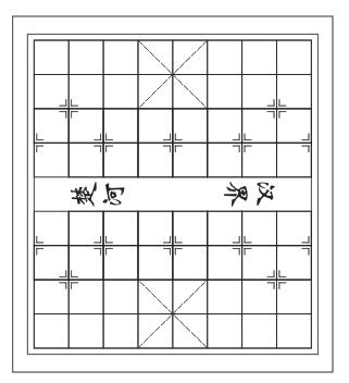 象棋棋盘象棋cdr矢量模版下载