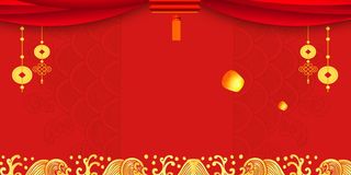 2022虎年新年春节卡通模板喜庆节日背景