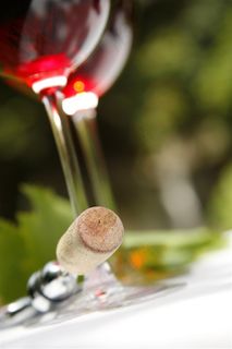 葡萄酒酒瓶酒塞特写