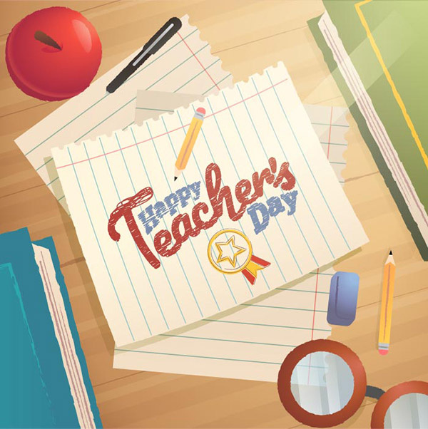 感恩节教师节手绘卡通字体