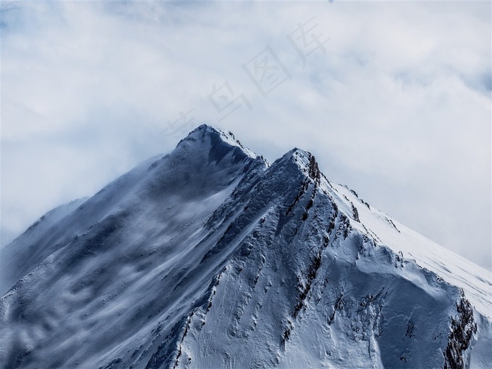 山水雪山美景素材图