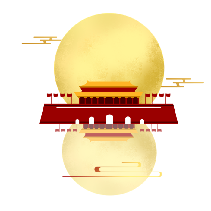 *建军节建党国庆节党建元素图片 卡通手绘PNG透明免扣PS素材
