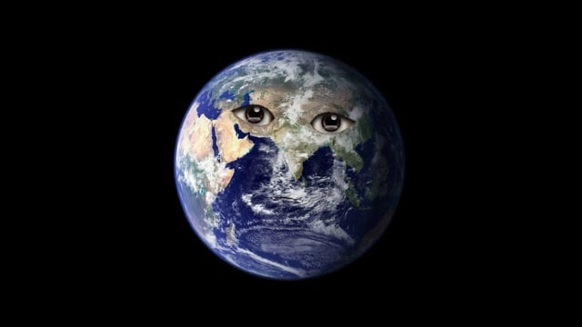 世界, 天空, 空间, 讲话, 会说话的世界