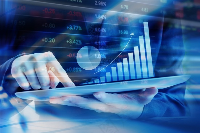 股市指数直线增长高清图