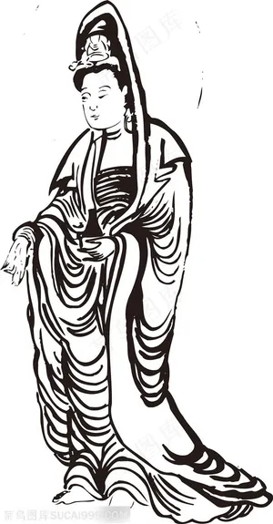 菩萨手绘线描108罗汉矢量PNG绘画图片系列 菩萨手绘线描108罗汉矢量PNG绘画图片系列