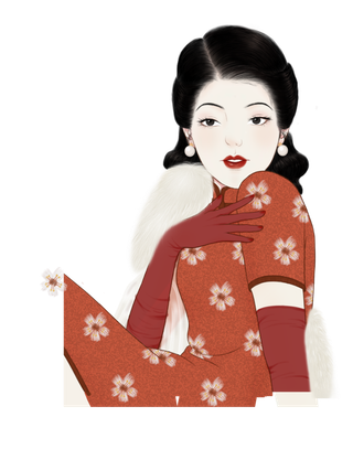 传统旗袍美女 (143)