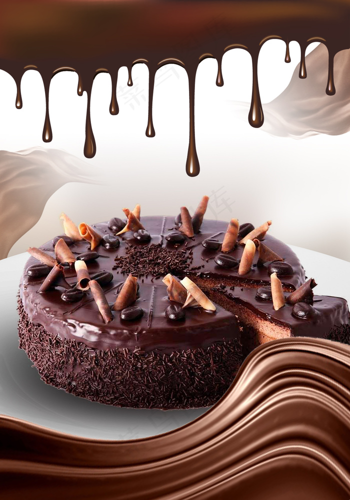 巧克力海报效果陈列