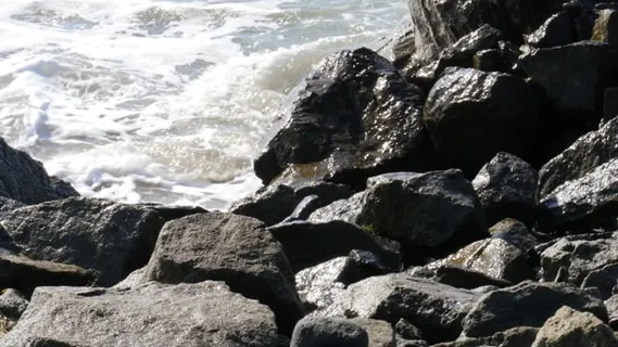 海, 波浪, 岩石, 支撑, 特写, 水, 海洋, 夏天