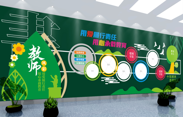 校园文化墙教师文化墙