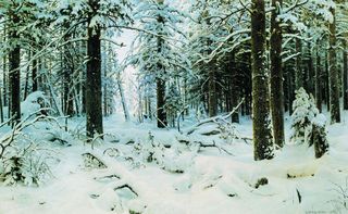 伊凡 伊凡诺维奇 希施金高清风景油画无框临摹装饰画大图喷绘素材