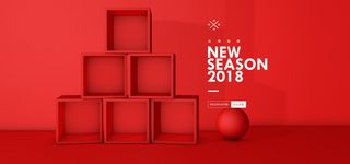 精美几何banner背景PSD分层素材