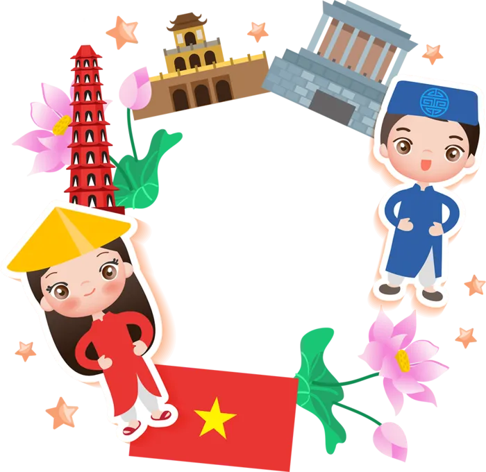 男孩女孩卡通莲花少儿兴趣班