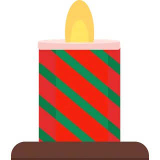 圣诞节蜡烛元素