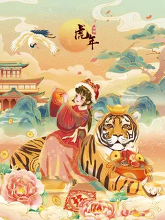 虎年 虎年海报 虎年 虎年海报