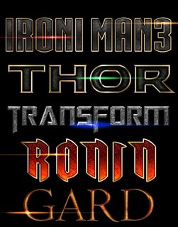 ps电影游戏文字特效（可编辑）